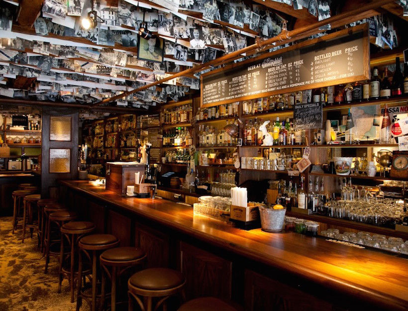 Giant Squid Press printed all the photographs hanging in tap room at the Dead Rabbit