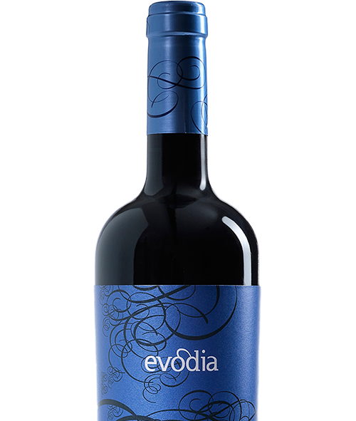 Evodia Spanish Garnacha wine bottle and label